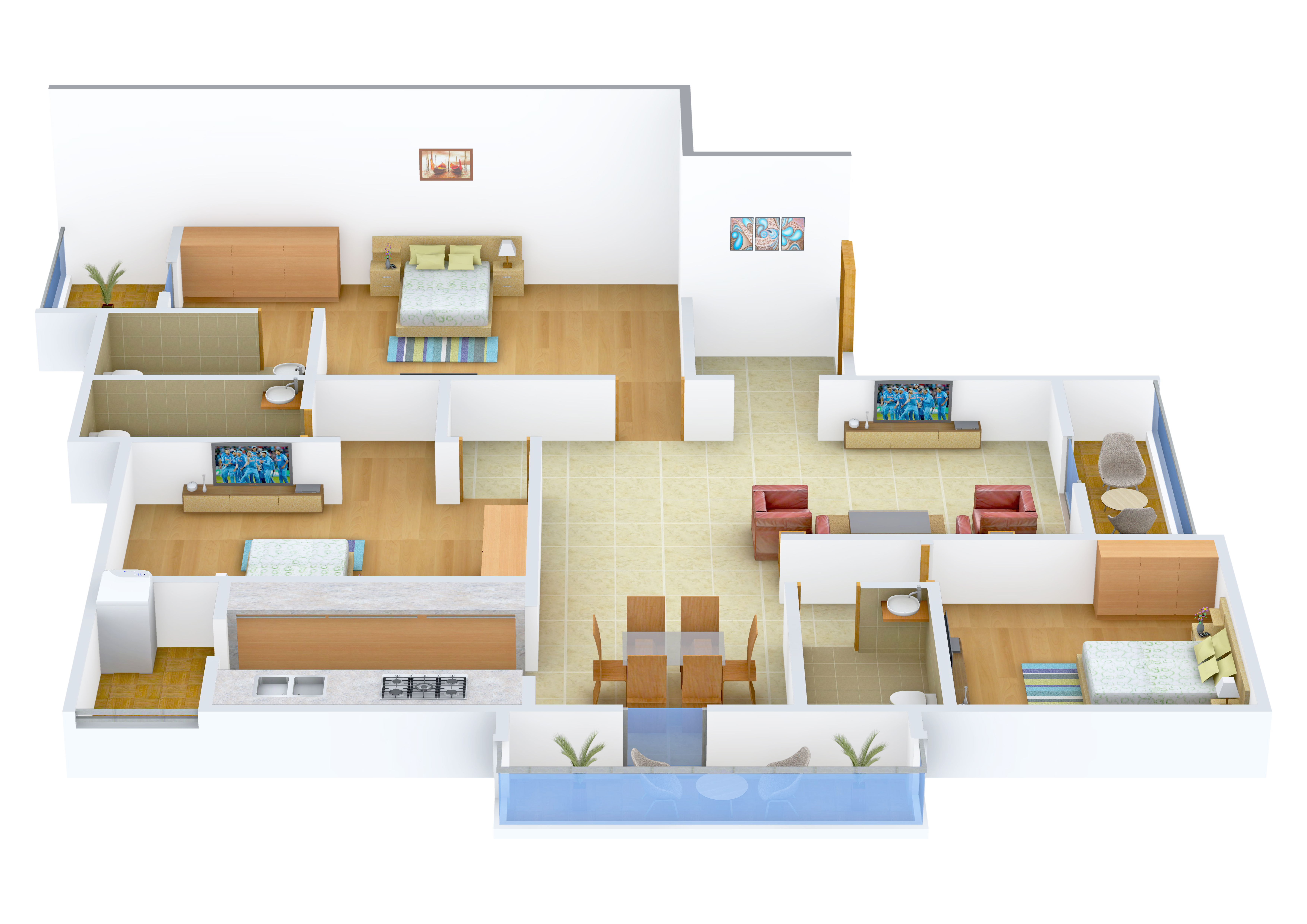 3DFloorPlan of Cinoti Allure
