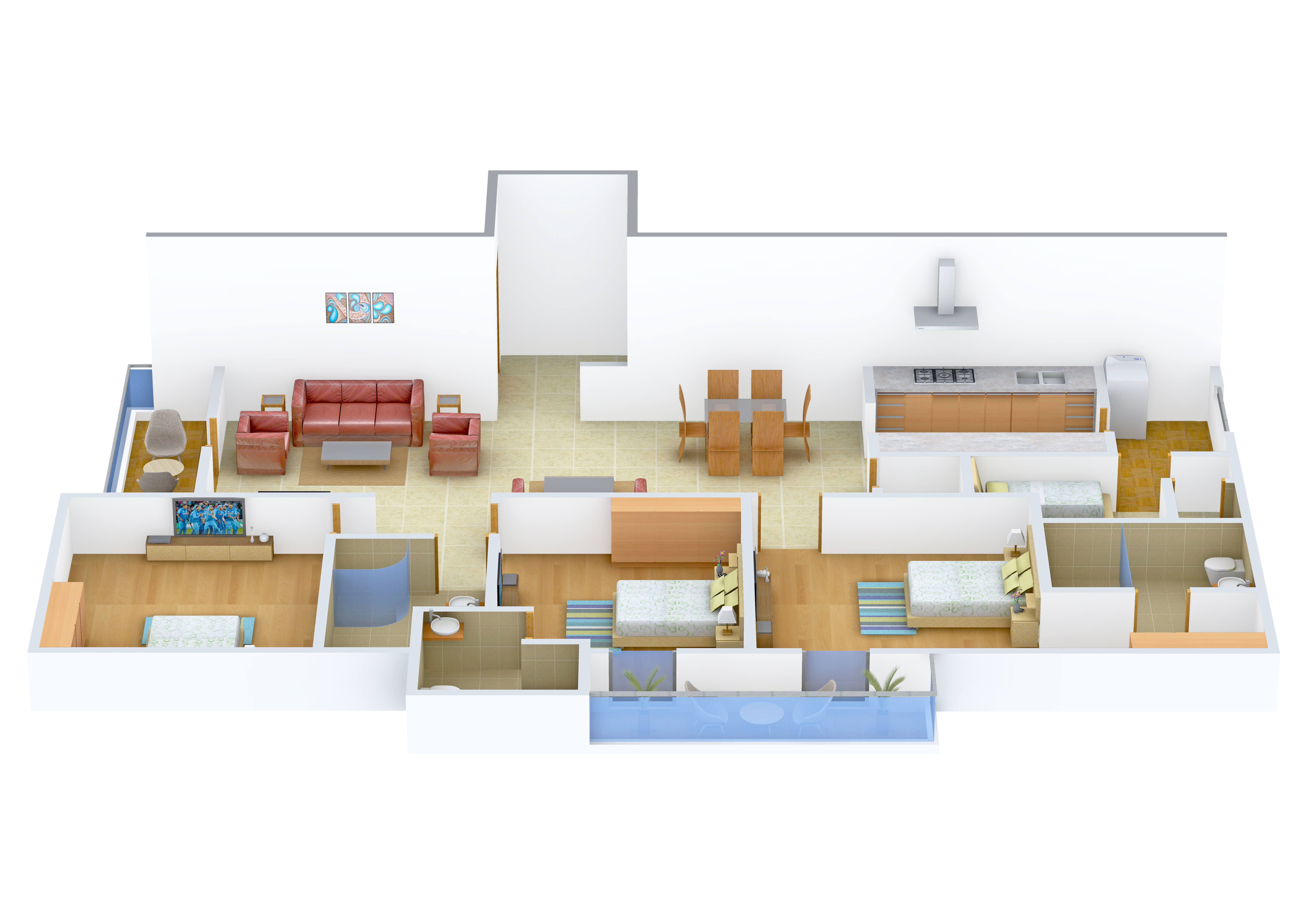 3DFloorPlan of Cinoti Allure