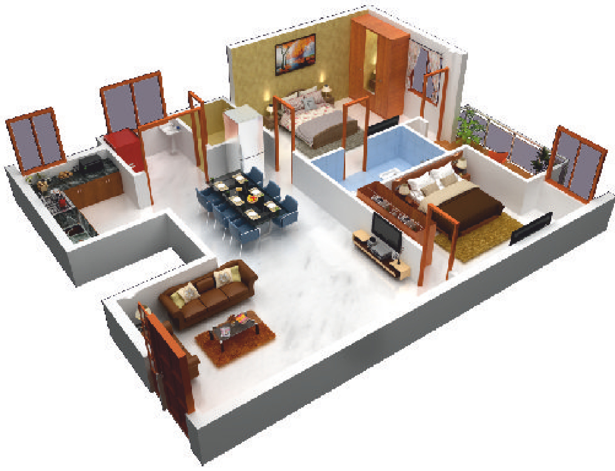 3DFloorPlan of Sapthagiri Ratna Clarinet