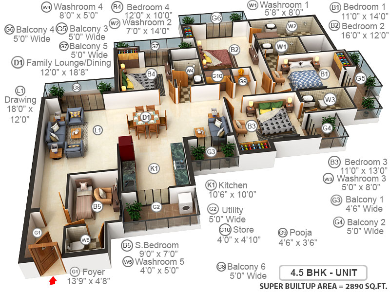 3DFloorPlan of Civitech Stadia