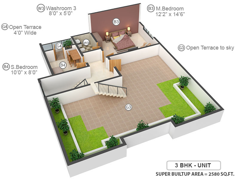 Upper Level Duplex Plan Upper Level Duplex Plan