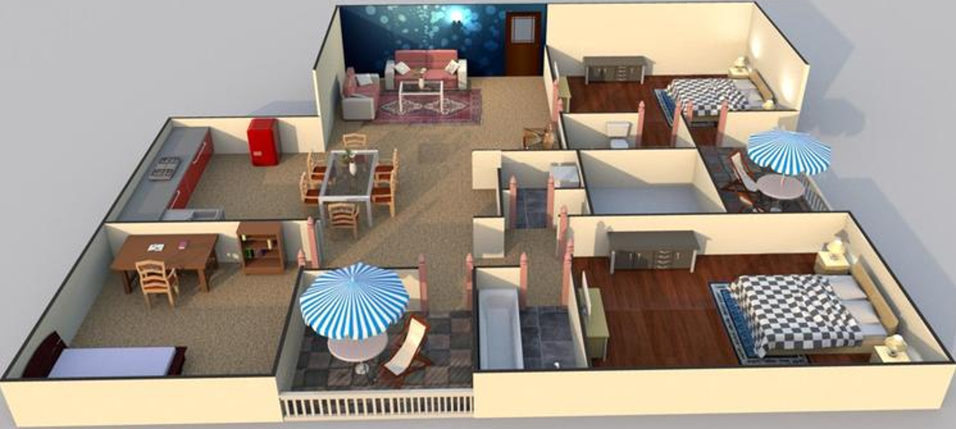 3DFloorPlan of Parvati Ambiance Aura