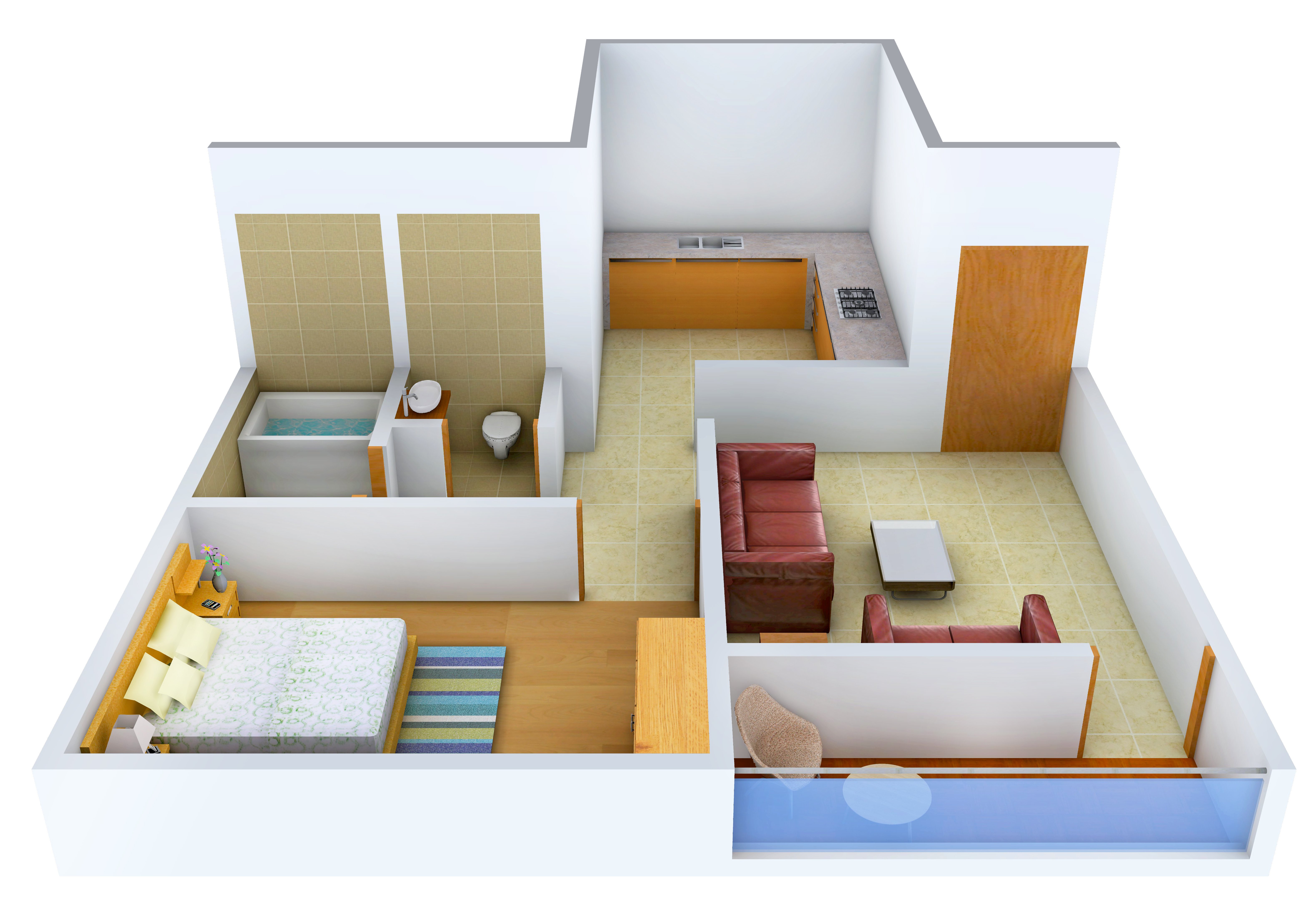 3DFloorPlan of Nirvana Devakis Flying Heights