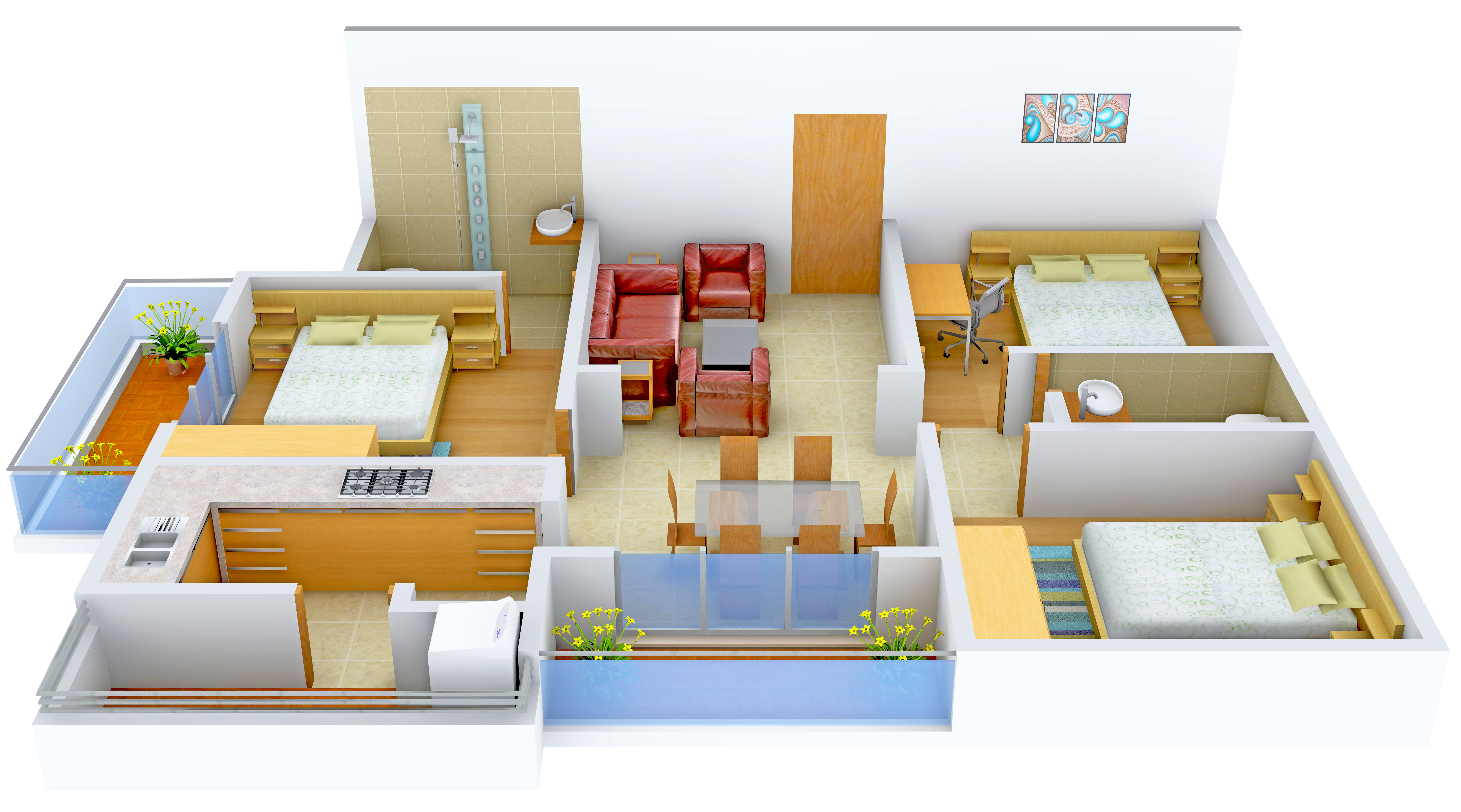3DFloorPlan of DK Bridge Tower