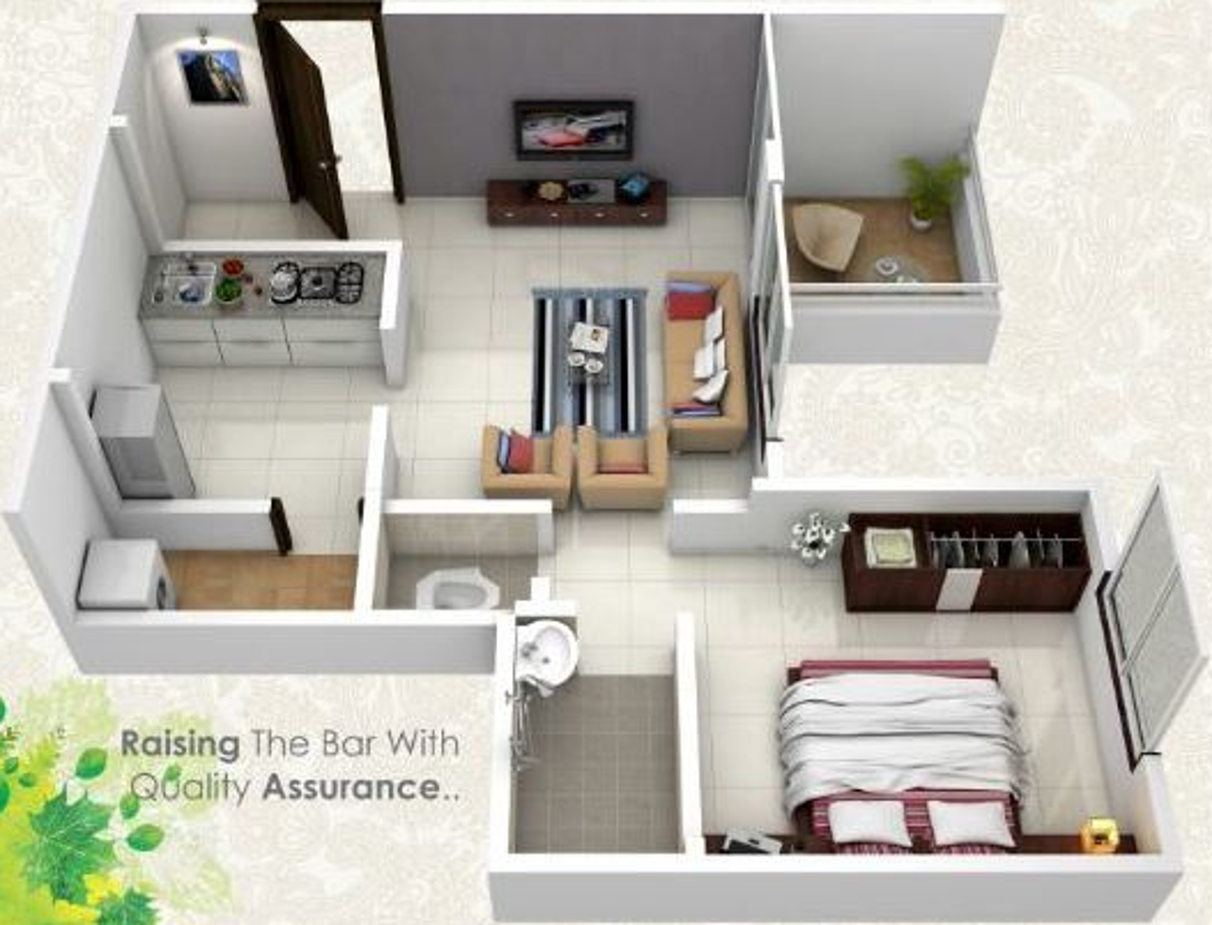 3DFloorPlan of Mercury Artharaj Gulmohar Park