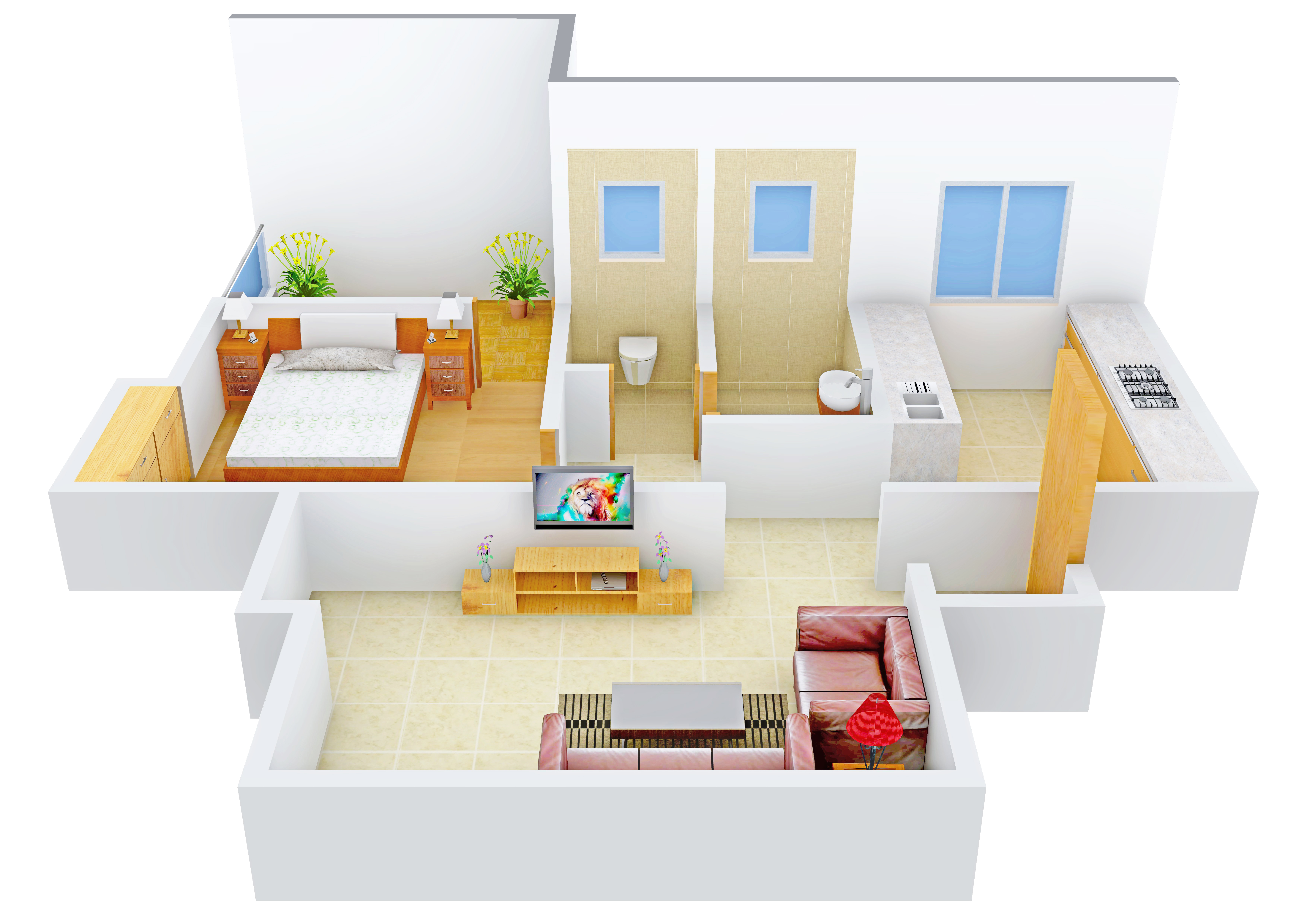 3DFloorPlan of Athashree Samarth