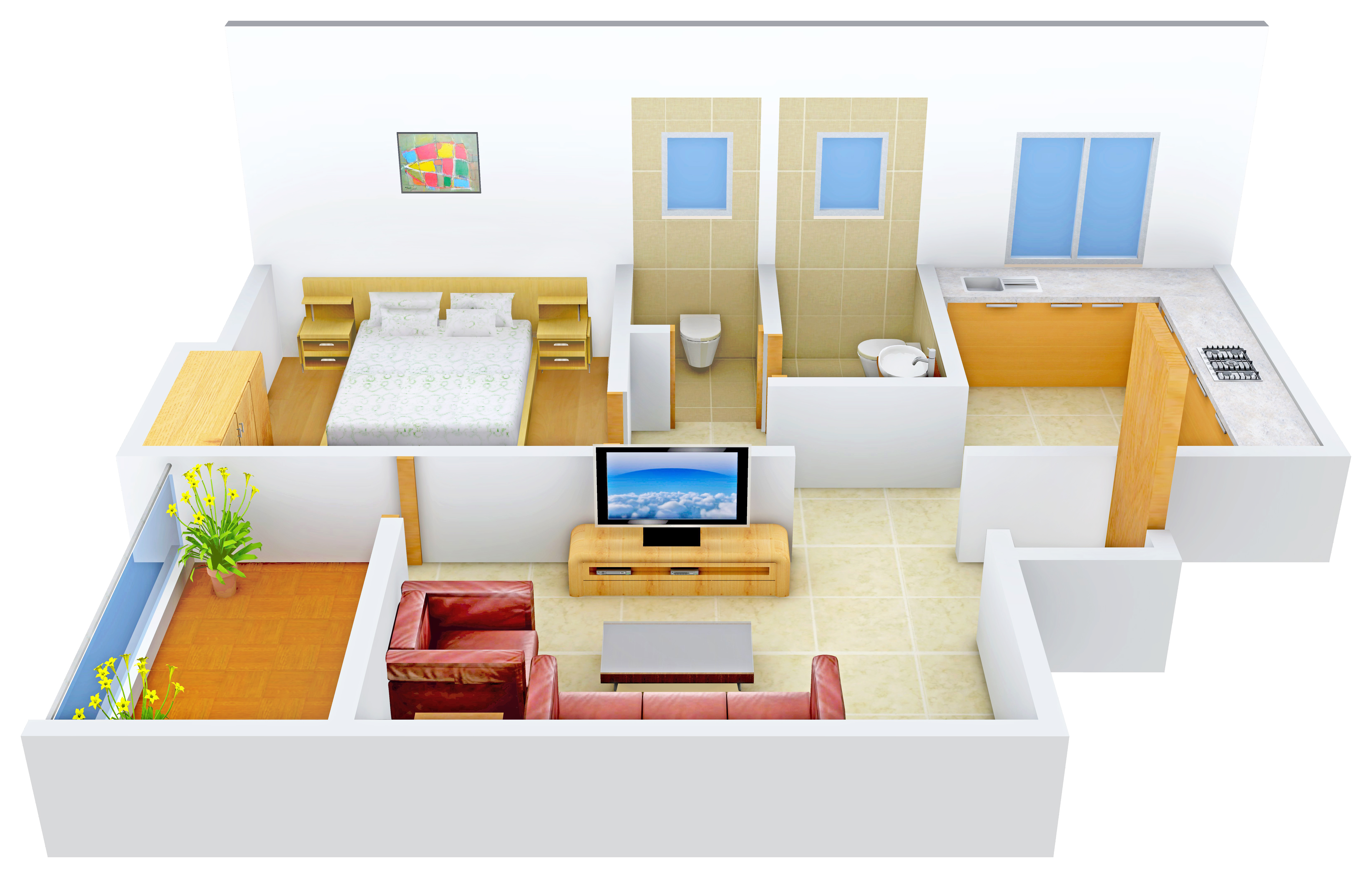 3DFloorPlan of Athashree Samarth