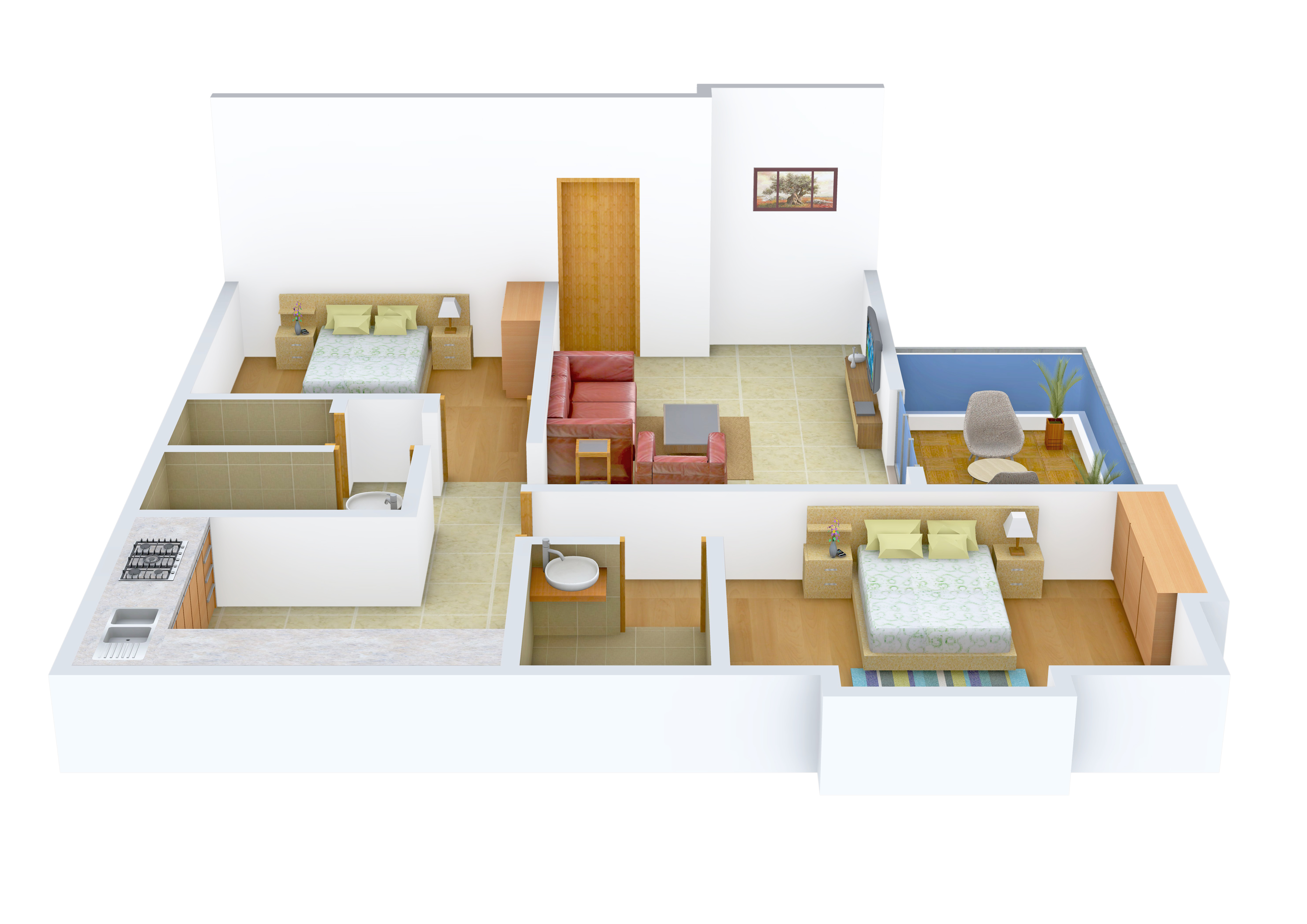 3DFloorPlan of Chinar Savali