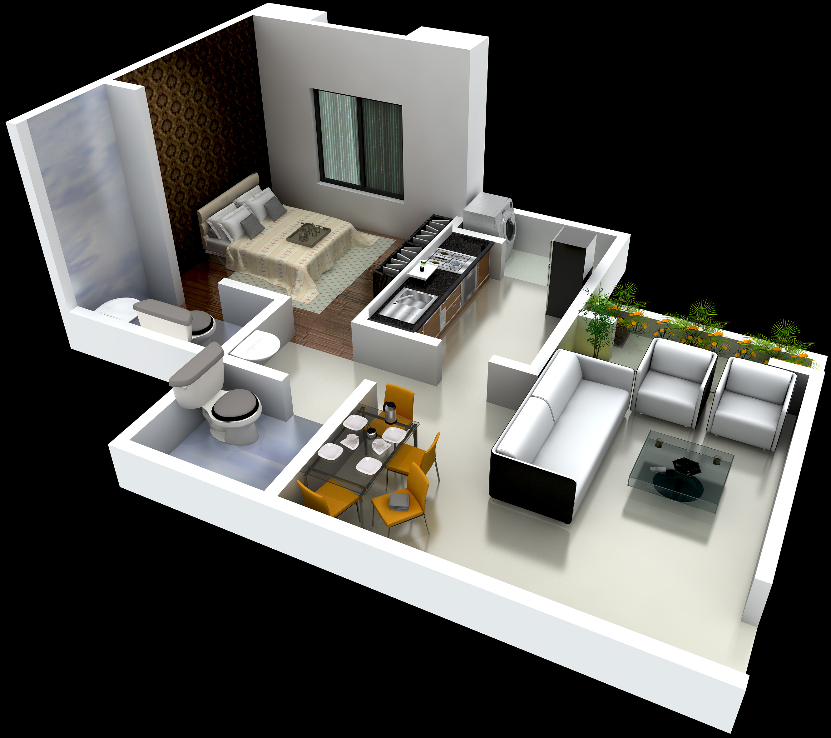 3DFloorPlan of Shree Samarth Construction Group Cosmos