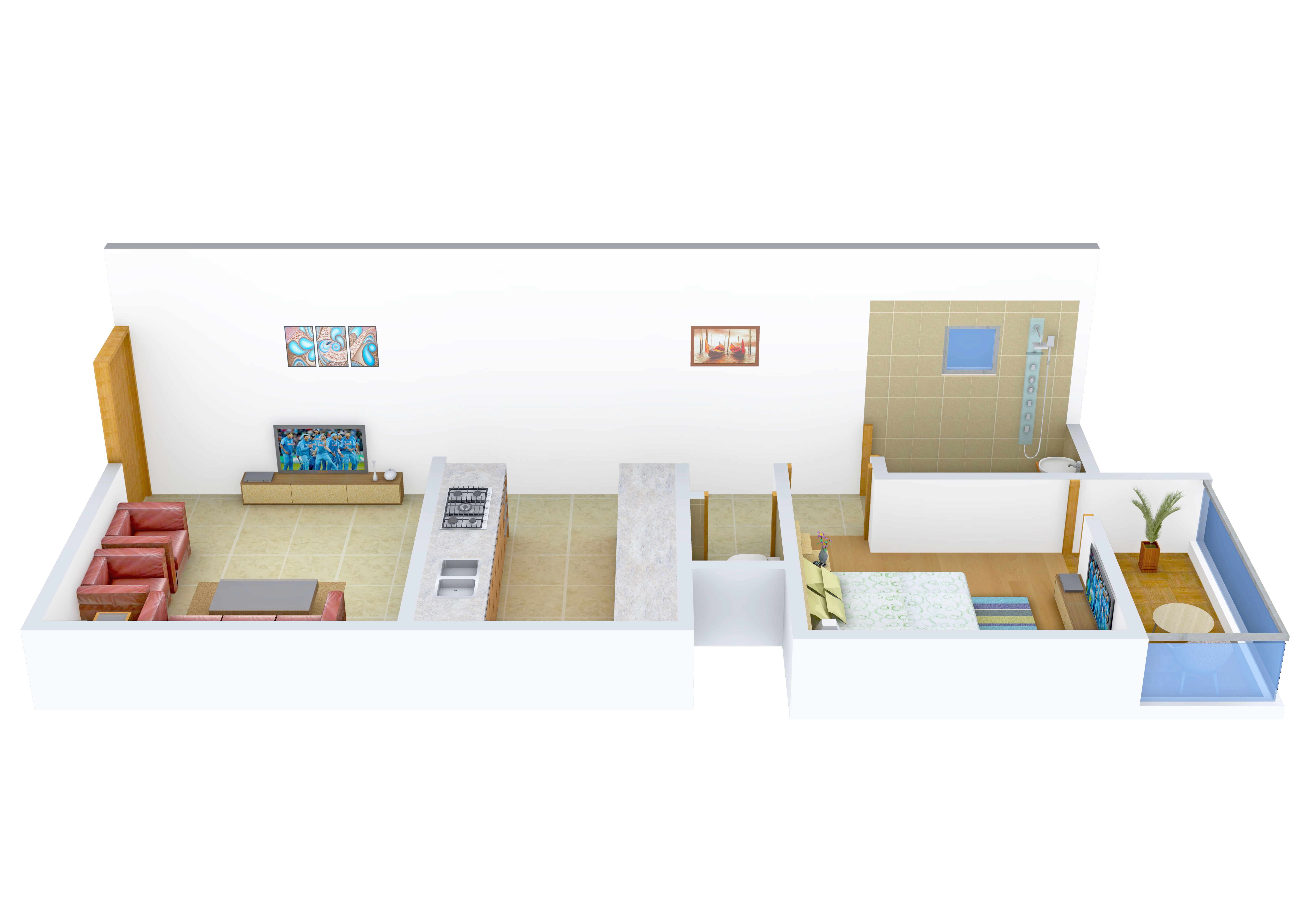 3DFloorPlan of Krishna Madhuban