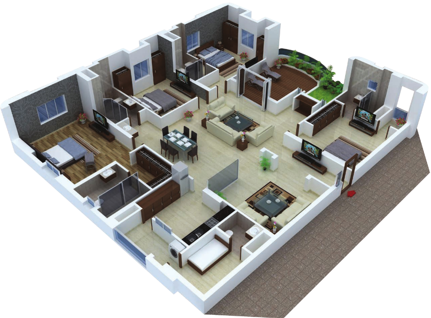 3DFloorPlan of NCC Gardenia