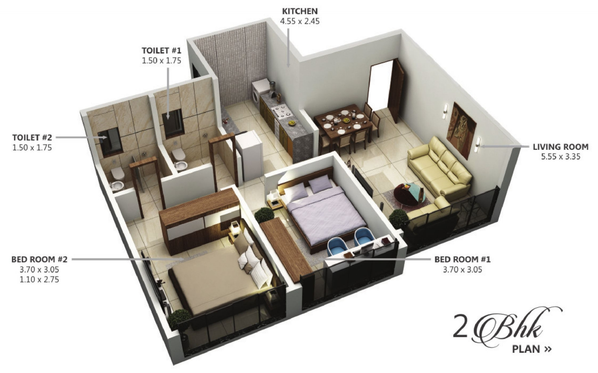 3DFloorPlan of 22 Dhuleva