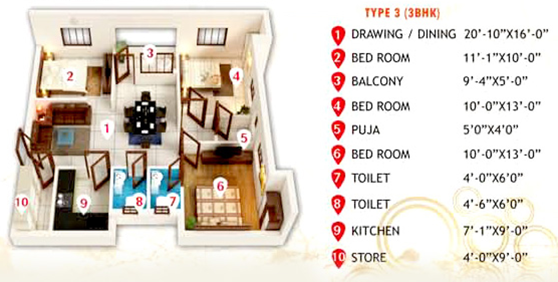 3DFloorPlan of Ethics Ambience