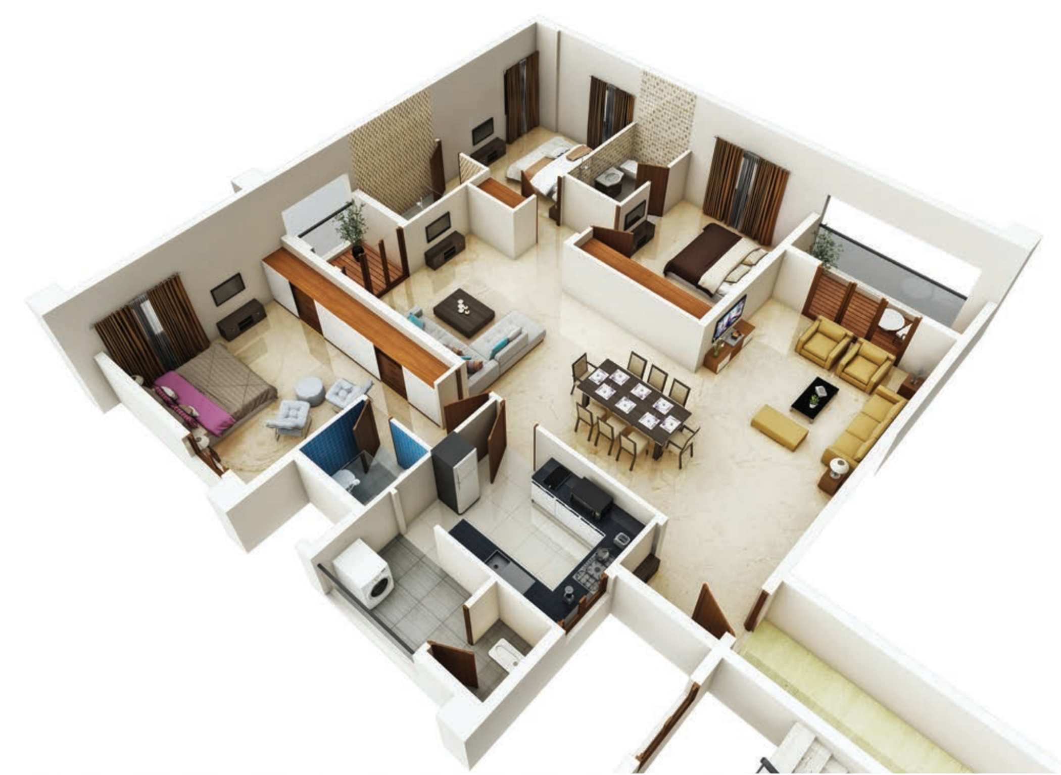 3DFloorPlan of Tulive Forest Wood