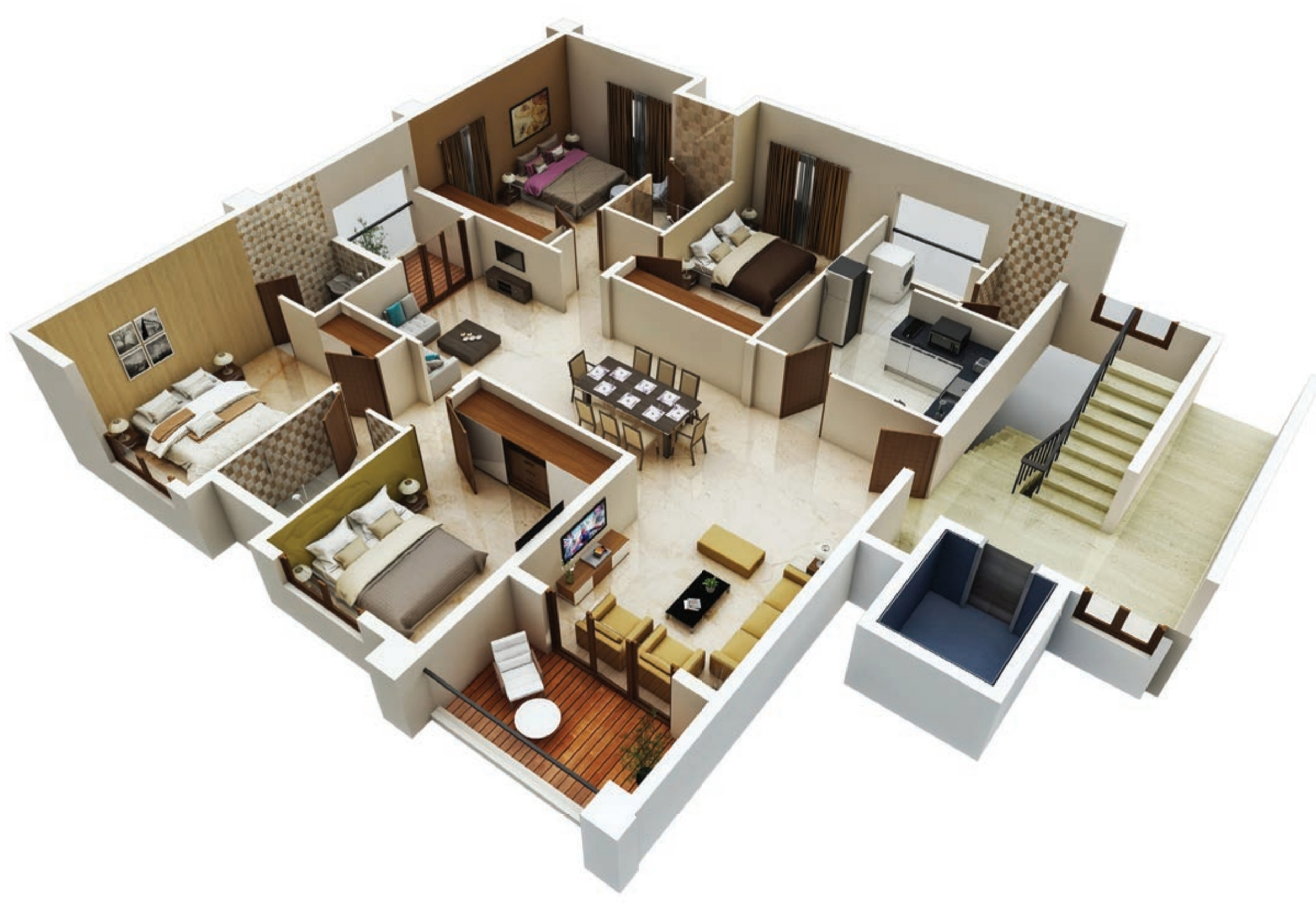 3DFloorPlan of Tulive Forest Wood