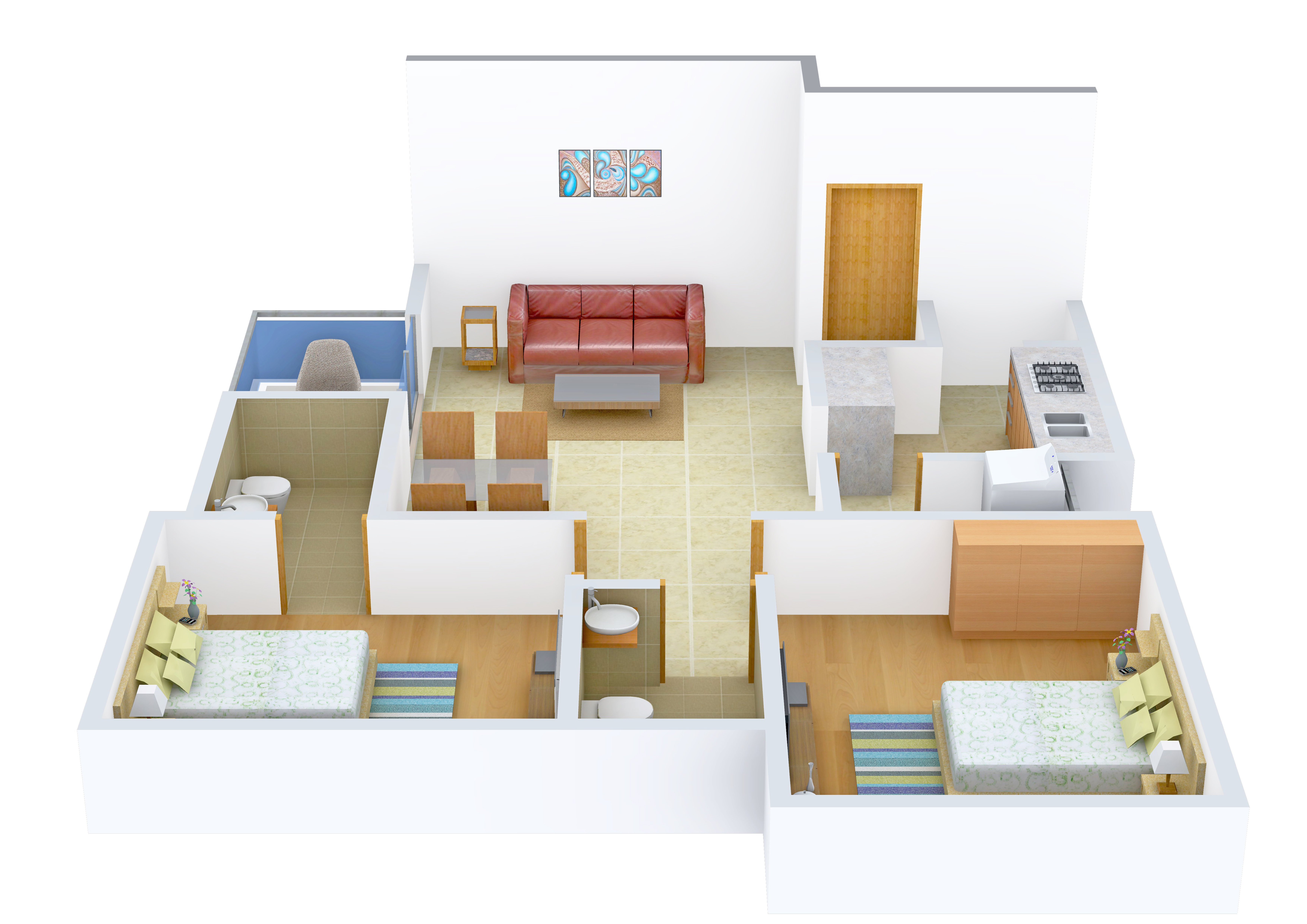 3DFloorPlan of Siddharth Icon