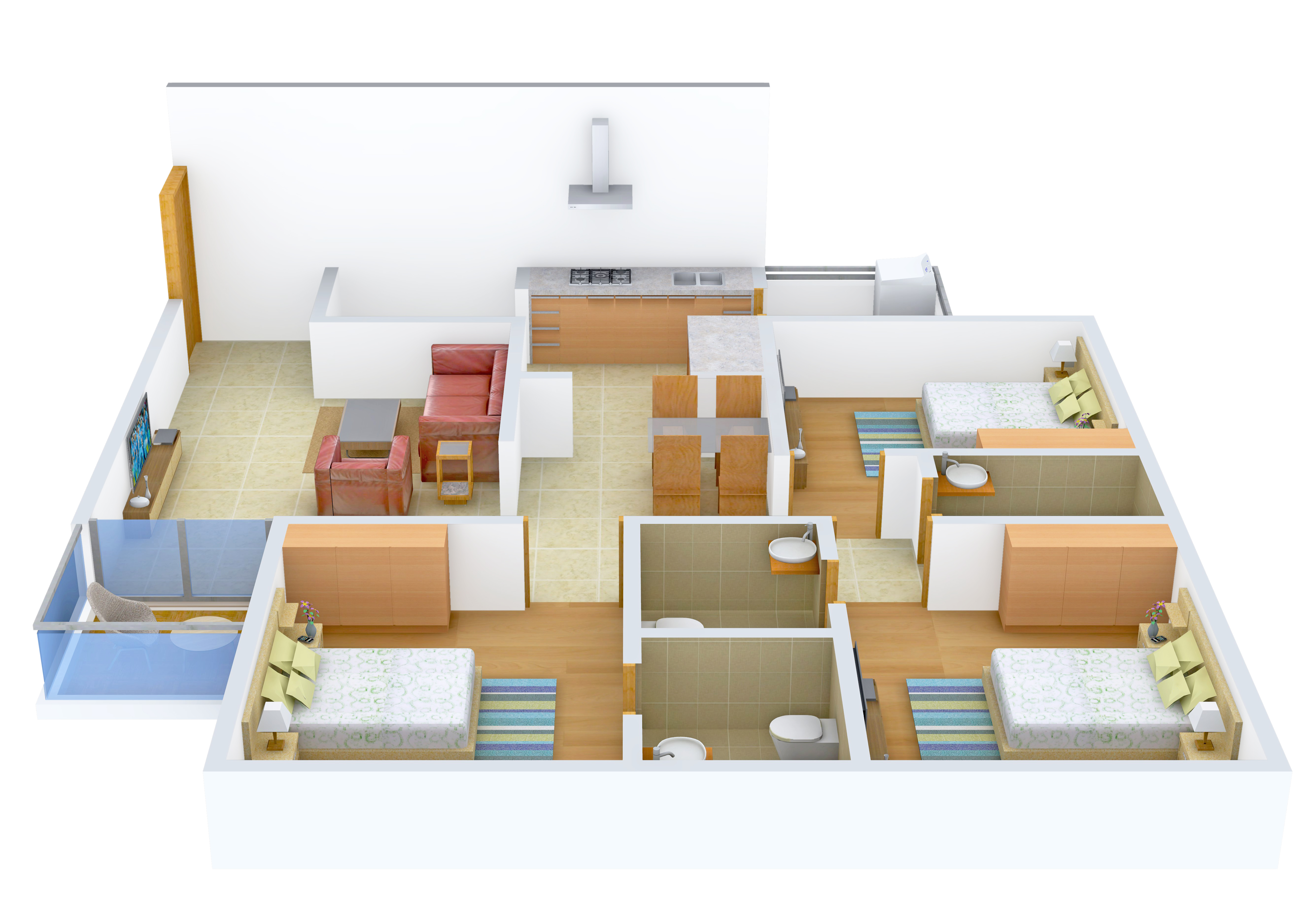 3DFloorPlan of Siddharth Icon
