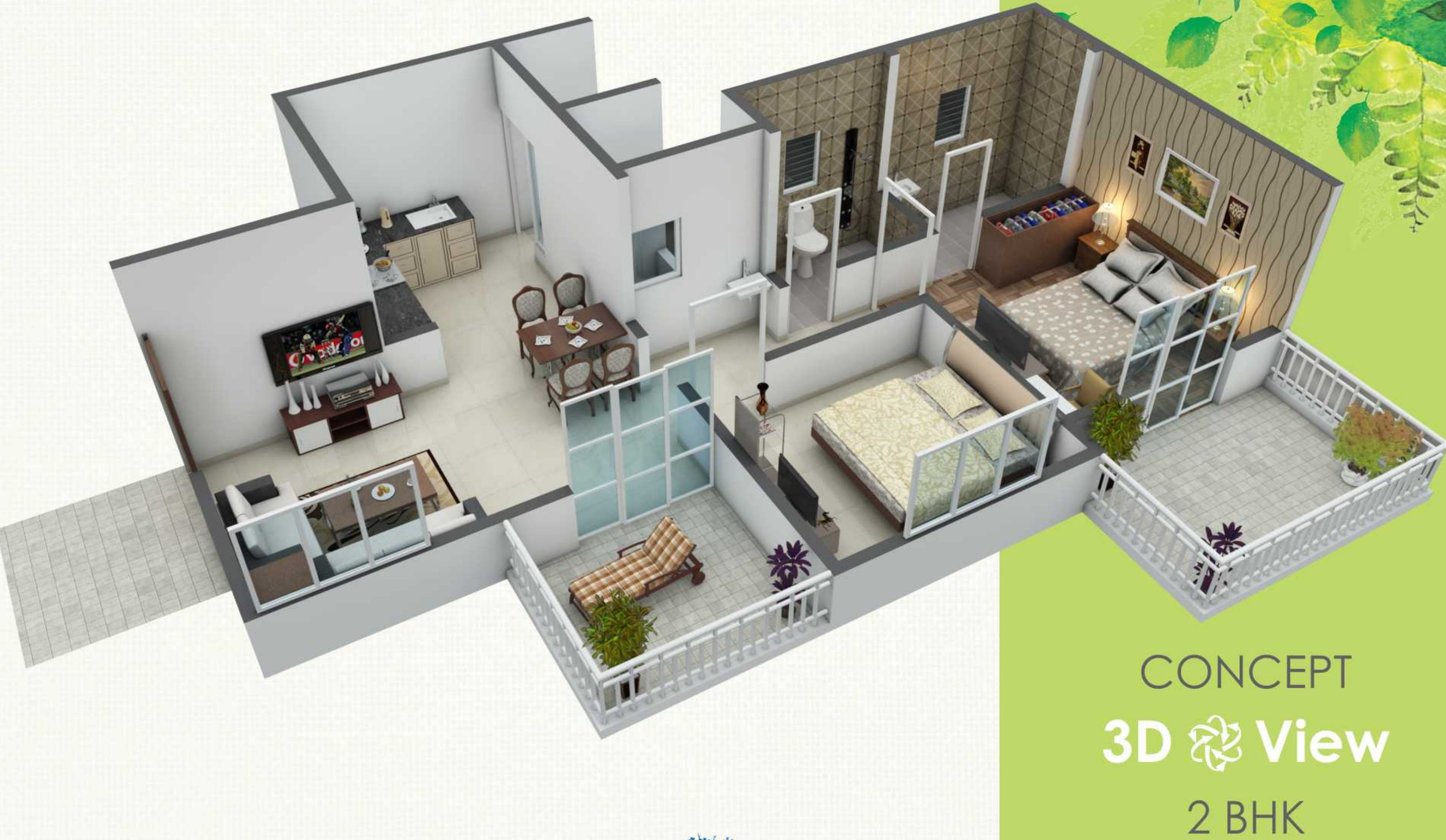 3DFloorPlan of Saakshi Parvatara