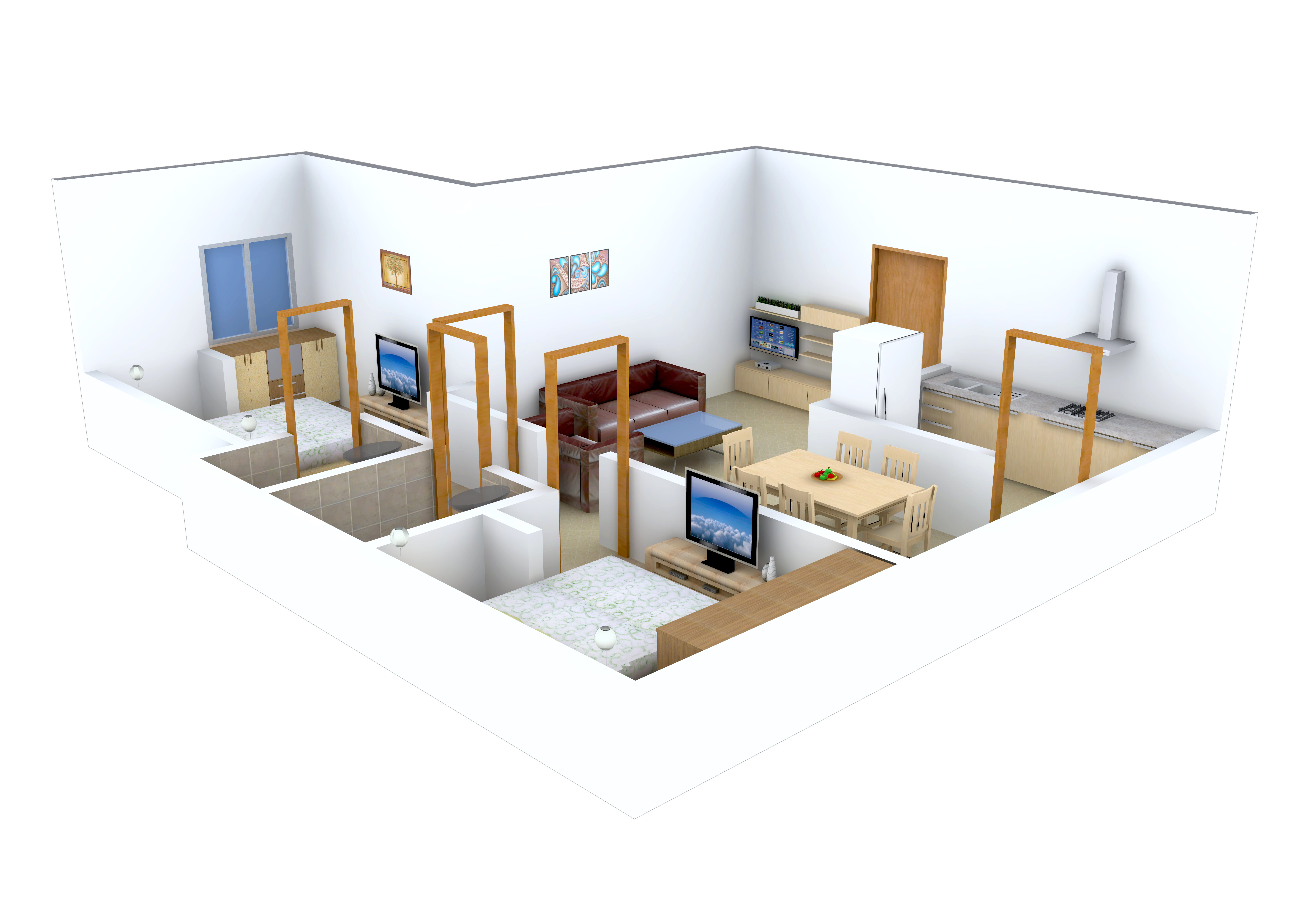 3DFloorPlan of Yashva Classic Elite