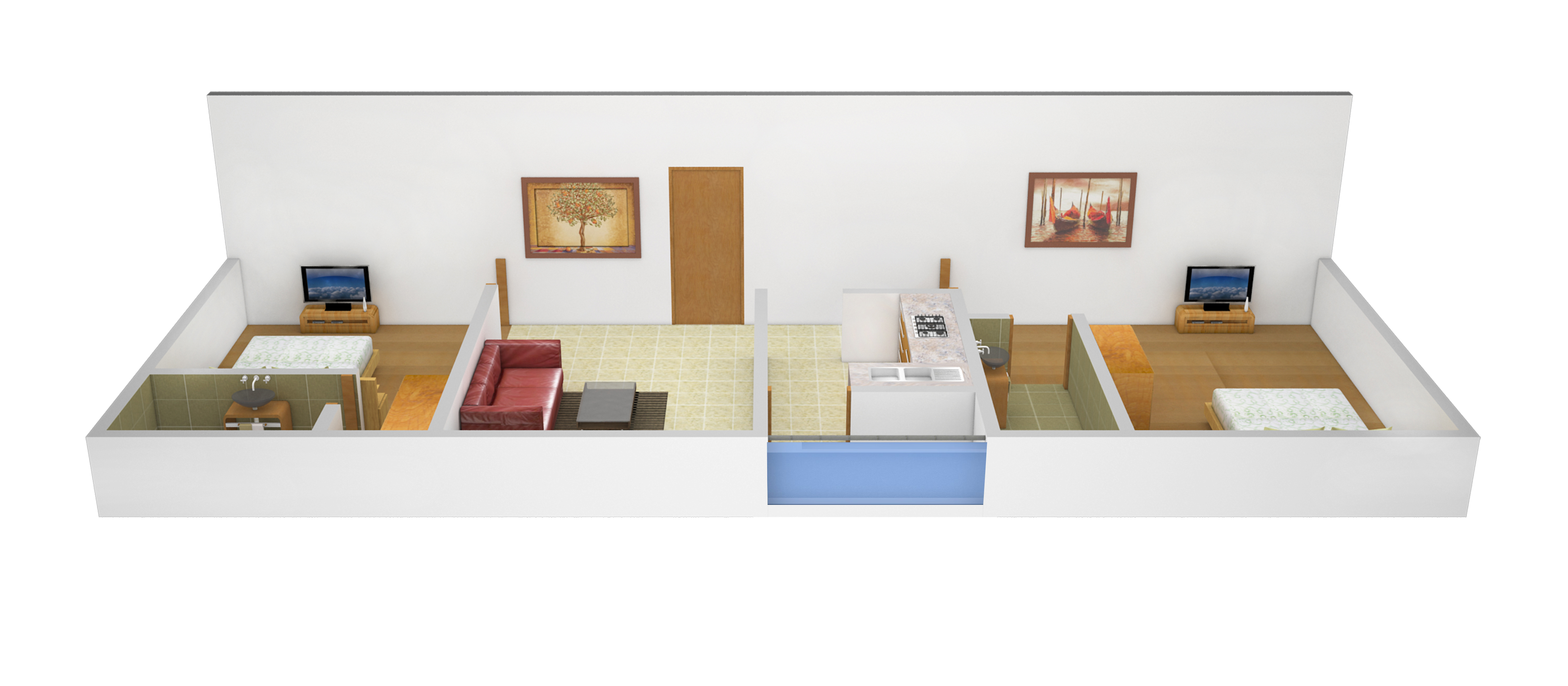 3DFloorPlan of Colorhomes Color Classic