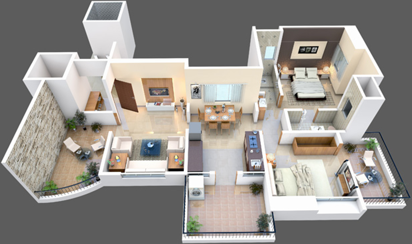 3DFloorPlan of Nemichand Dhruv Siddhi