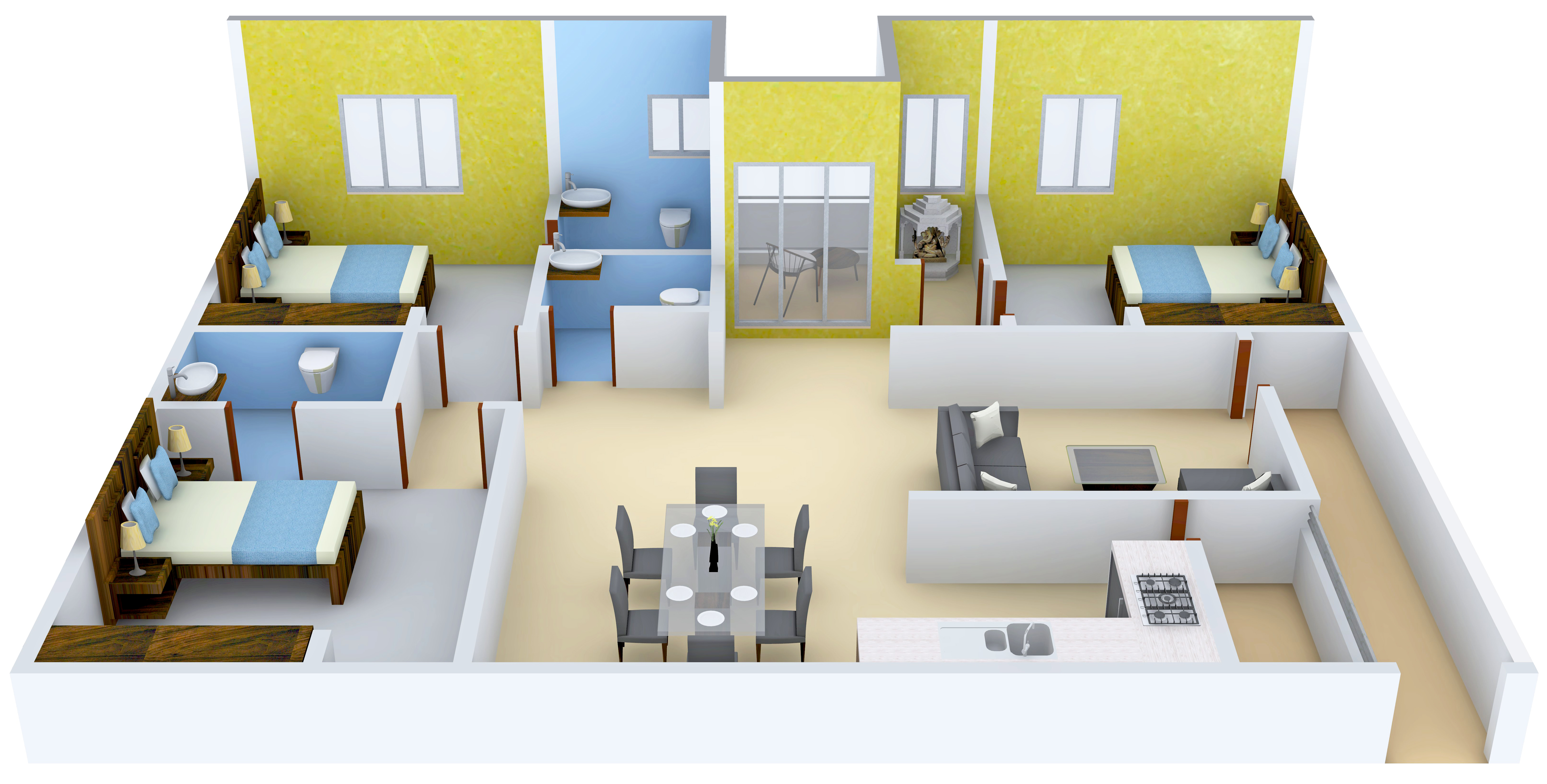 3DFloorPlan of CMG Marvel Heights
