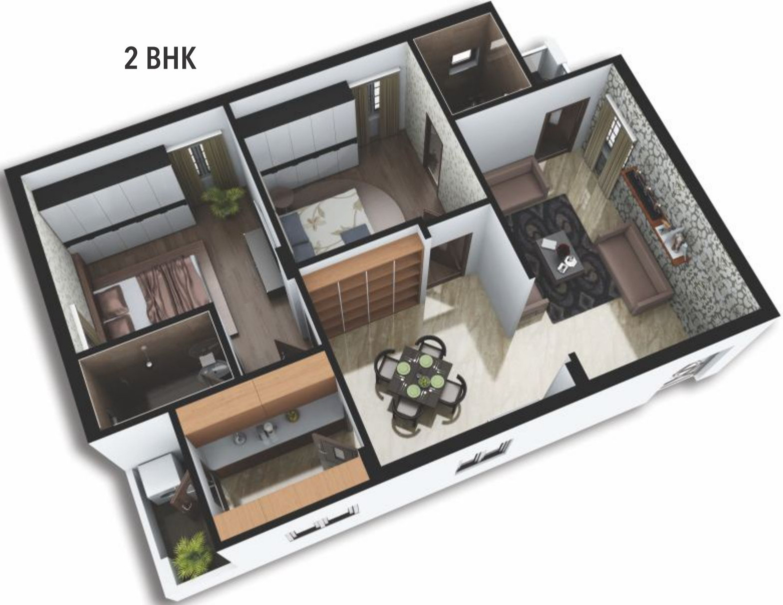 3DFloorPlan of Satya Mount Edge