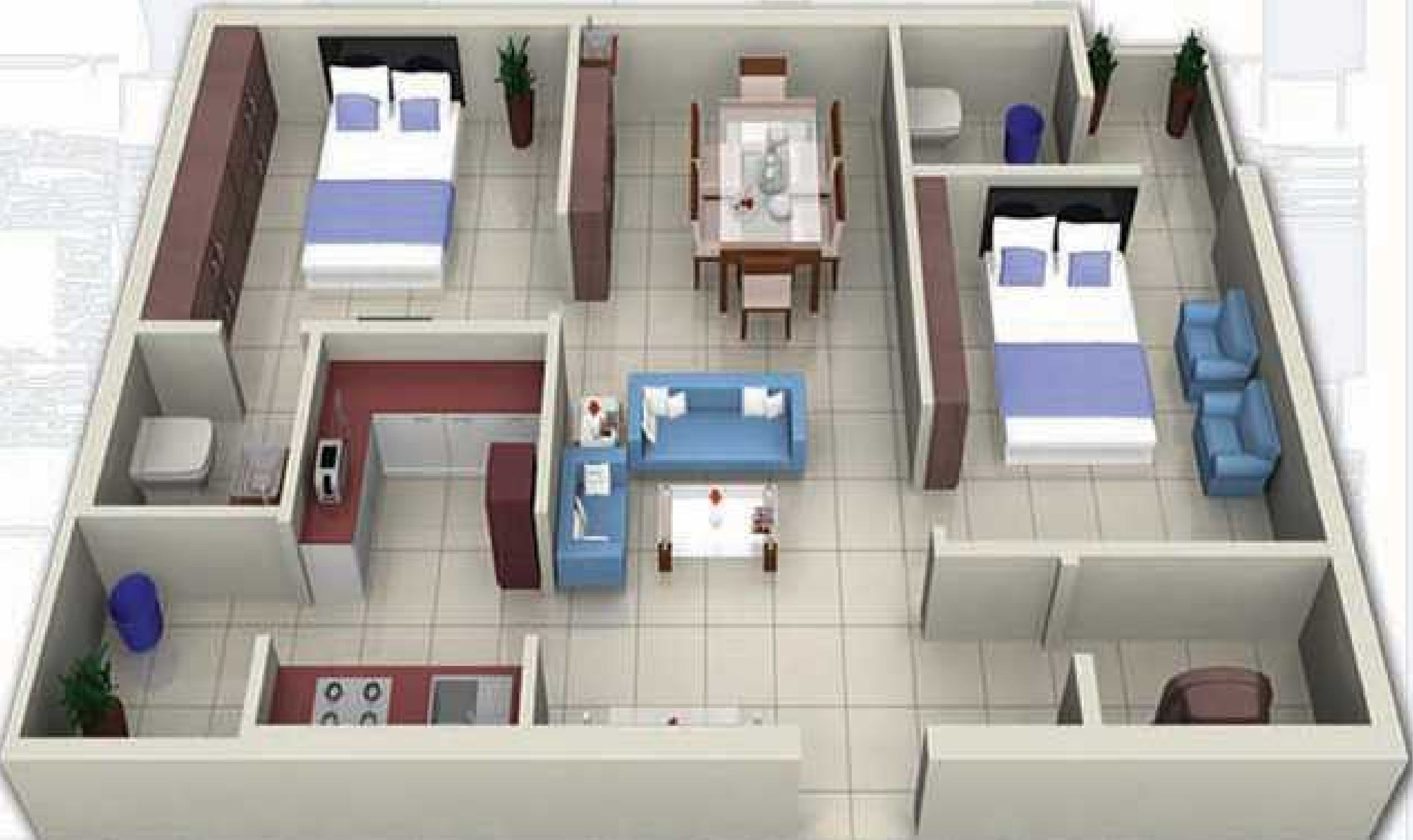 3DFloorPlan of Satya Comforts