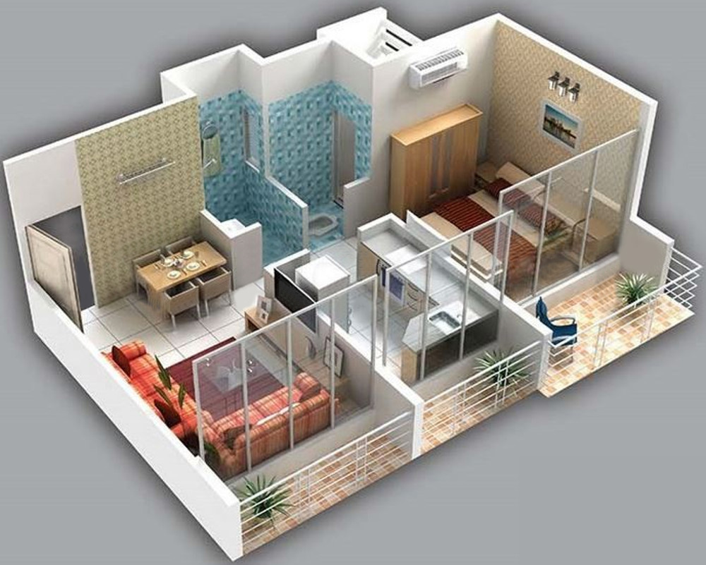 3DFloorPlan of Harmony Anant Heights