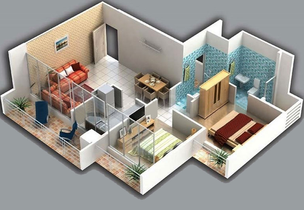 3DFloorPlan of Harmony Anant Heights