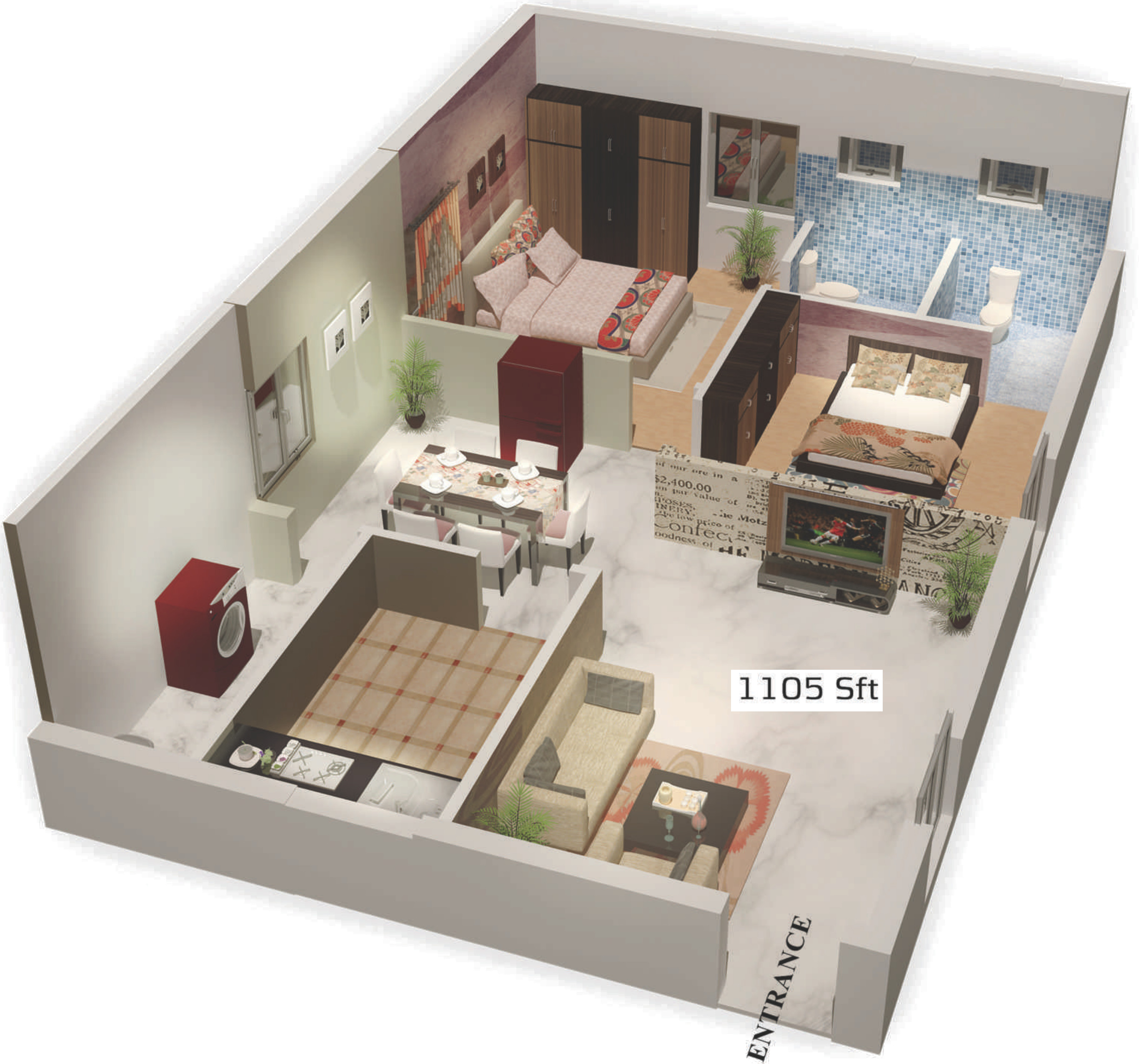 3DFloorPlan of Satya Mount View
