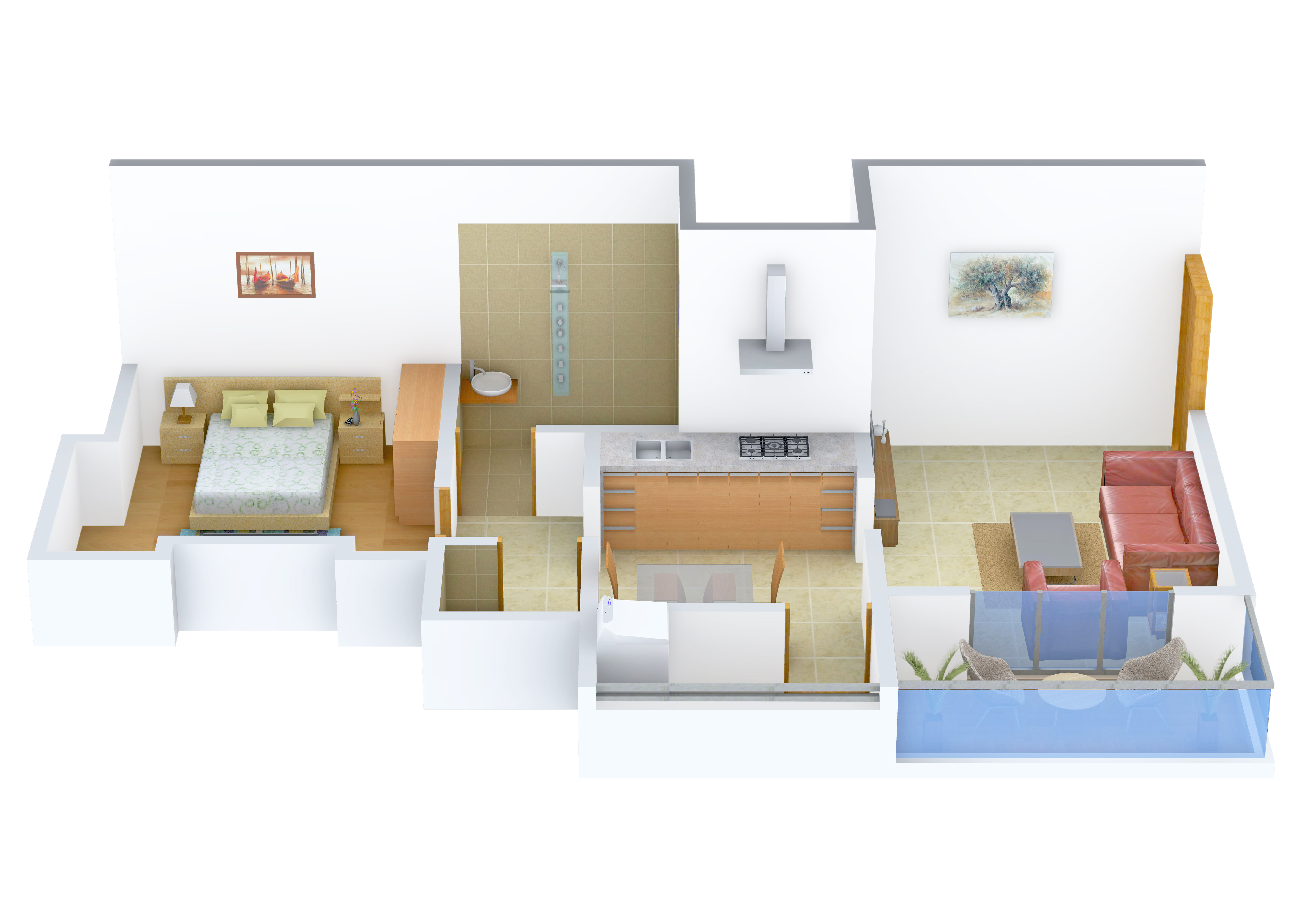 3DFloorPlan of Rays Lake Homes