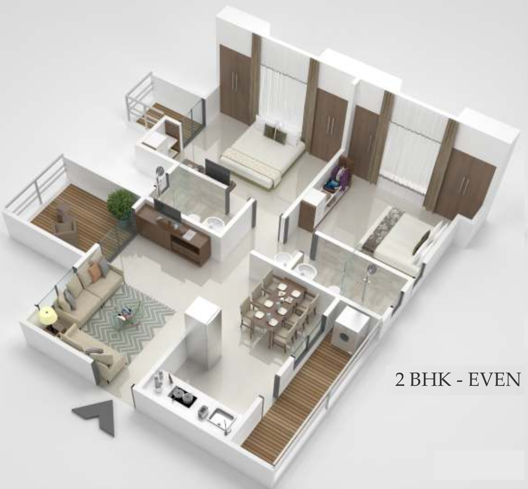 3DFloorPlan of Suyog Padmavati Hills