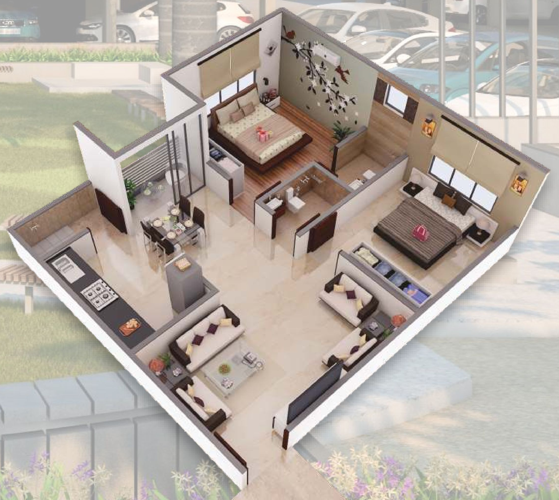 3DFloorPlan of BV Diva Heights