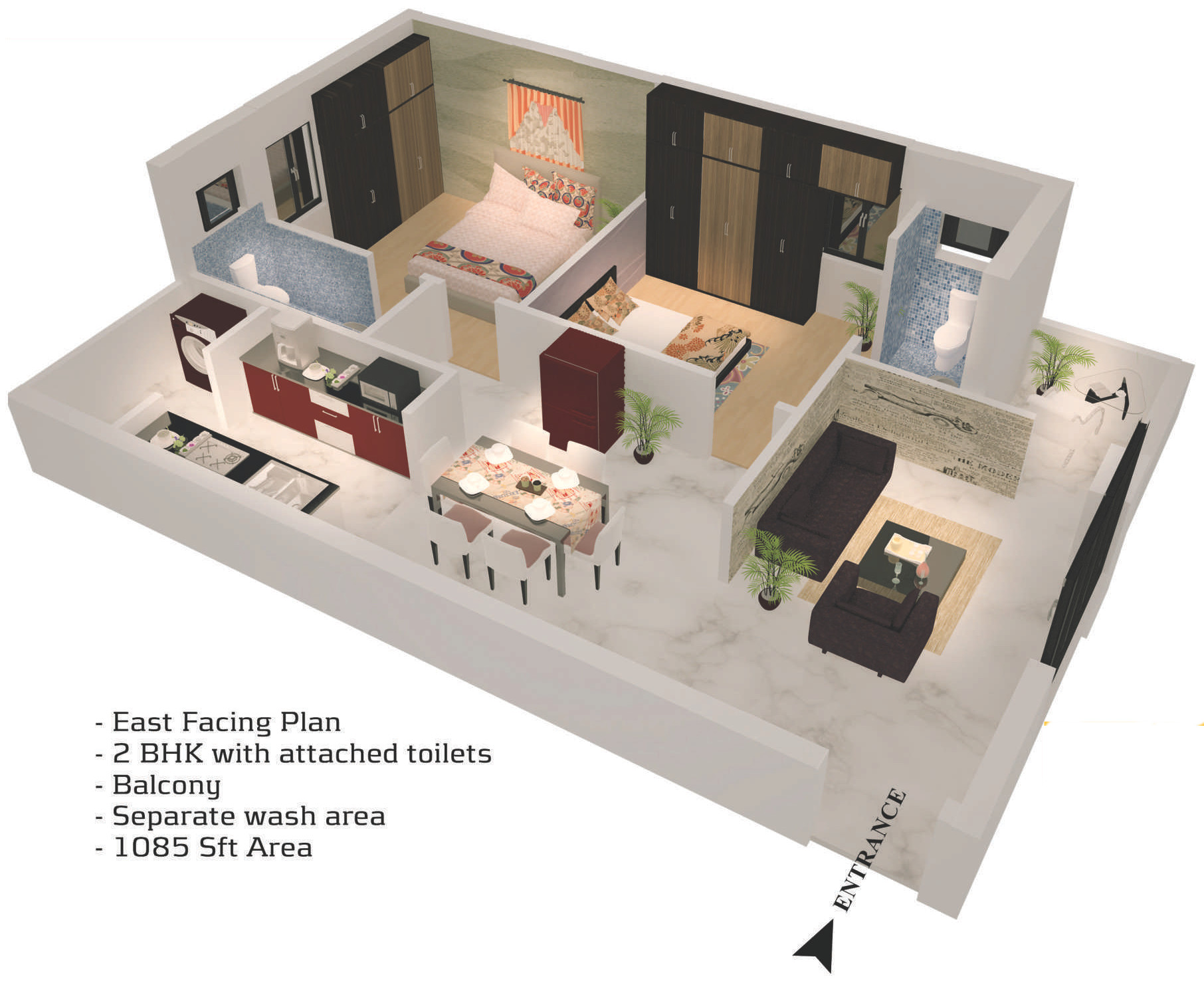 3DFloorPlan of Satya Sai Sannidhi