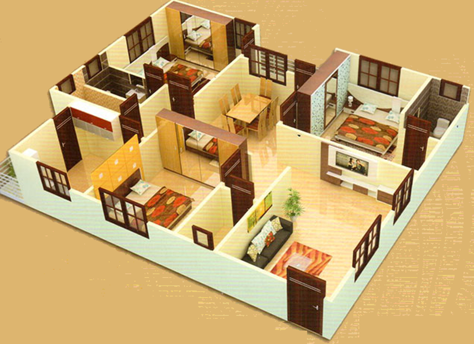 3DFloorPlan of Umas Sapphire Heights
