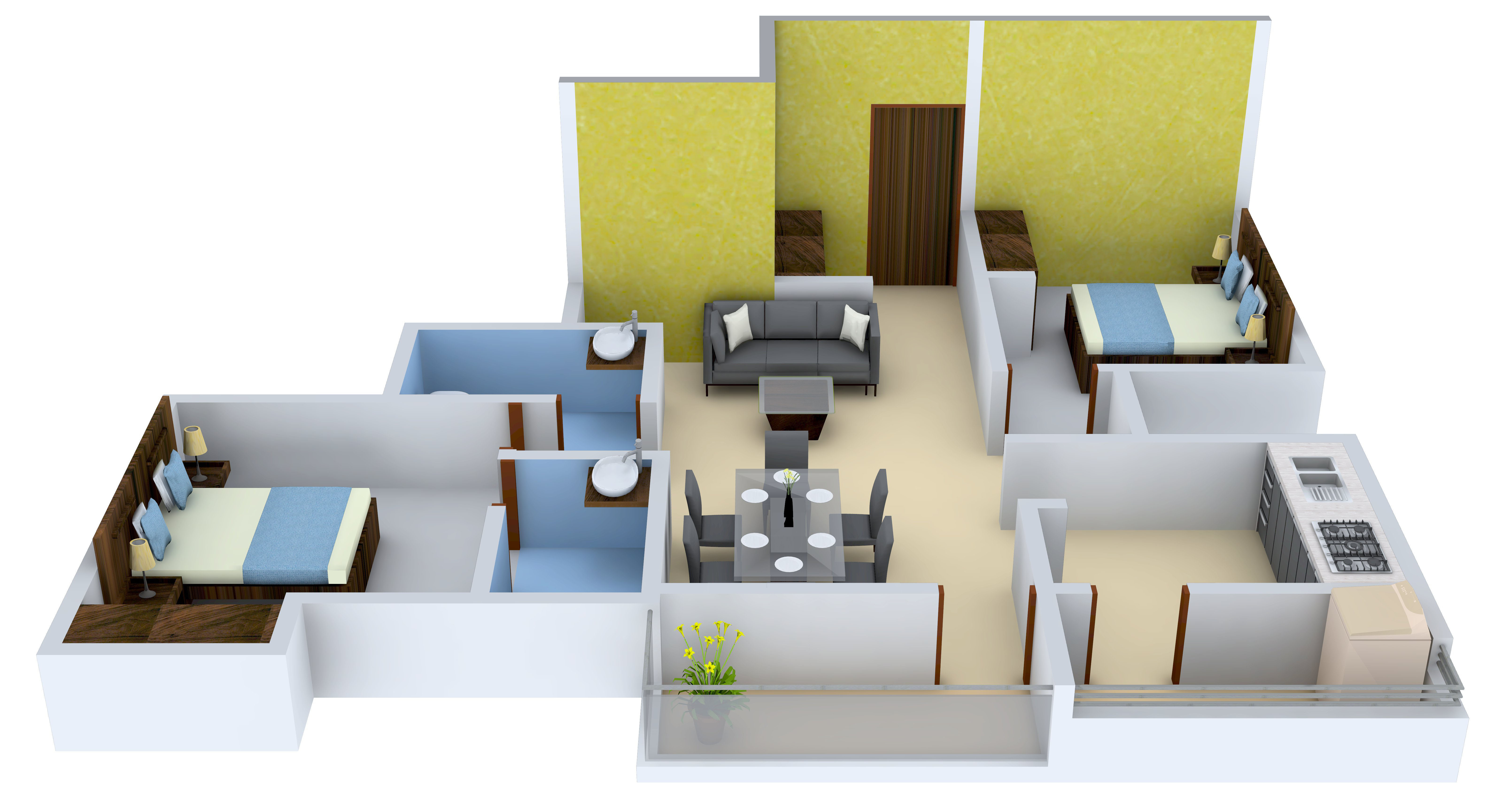 3DFloorPlan of Vinoth Vamsi