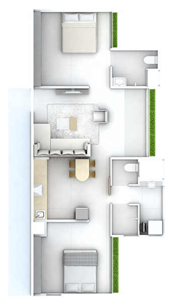 3DFloorPlan of Enerrgia Star Towers Phase II