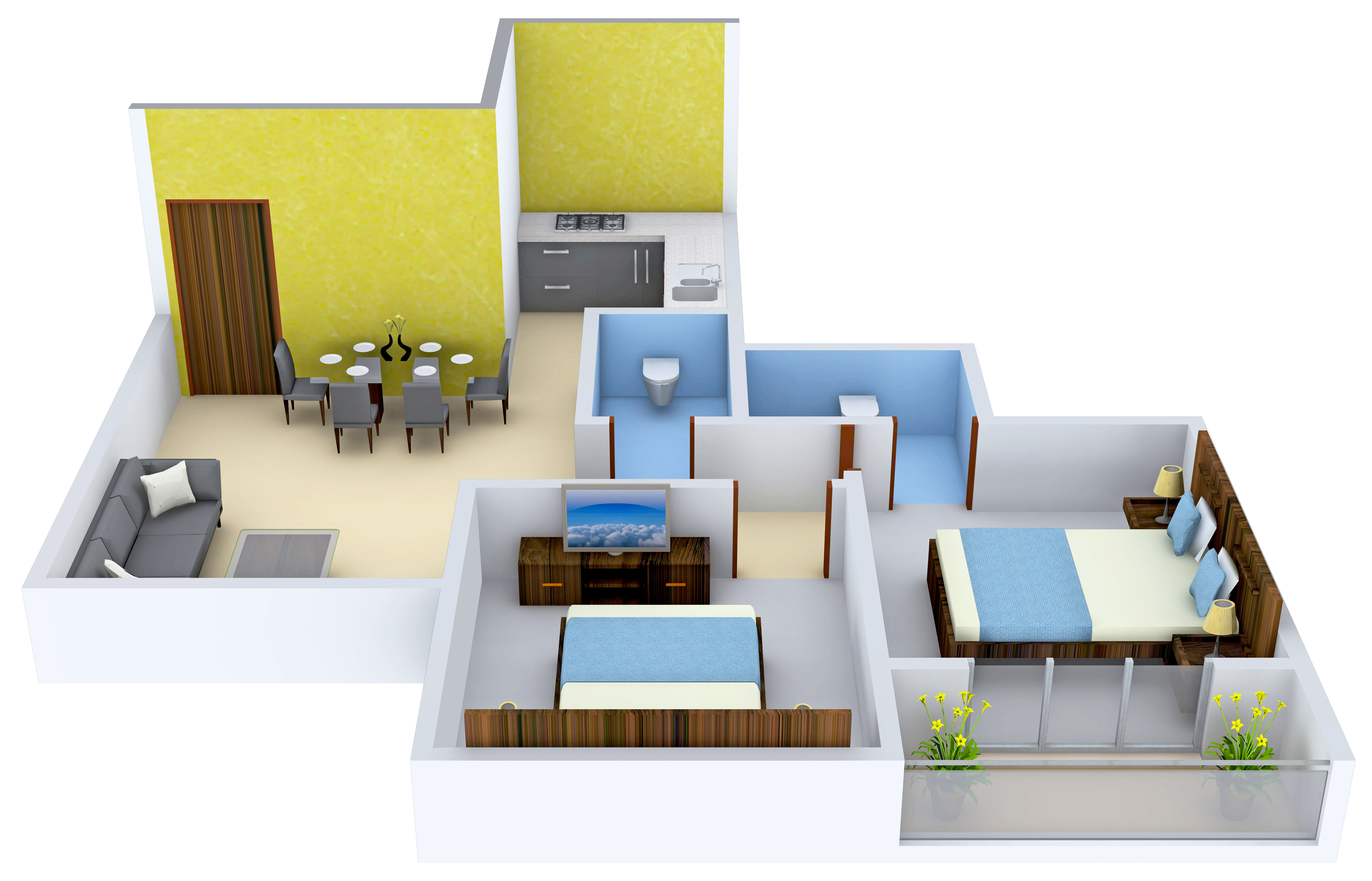 3DFloorPlan of Greenscape Horizon Estate