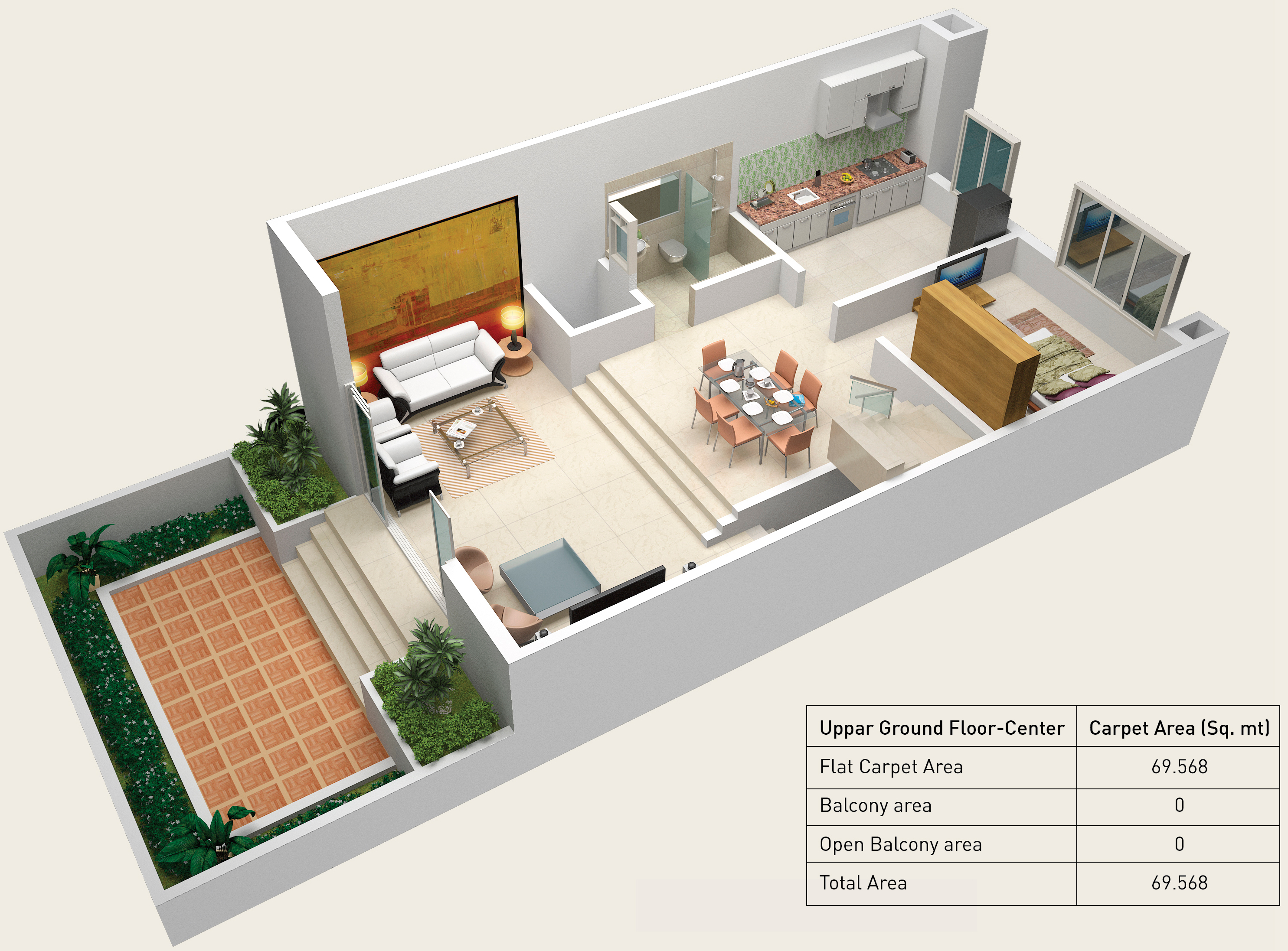 3DFloorPlan of Puraniks Sayama Phase 4