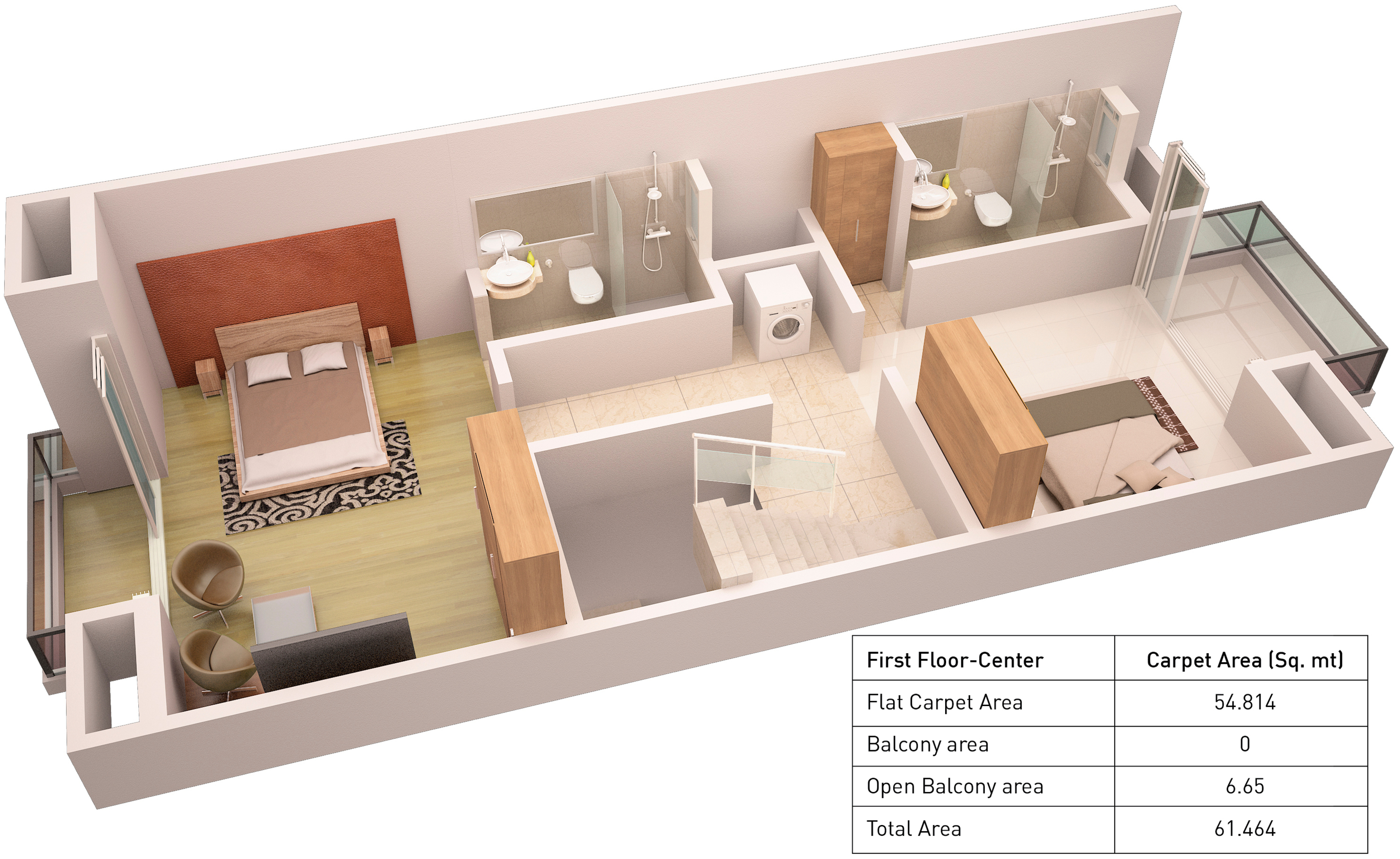 3DFloorPlan of Puraniks Sayama Phase 3