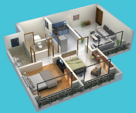 3DFloorPlan of Haware Pinnacle