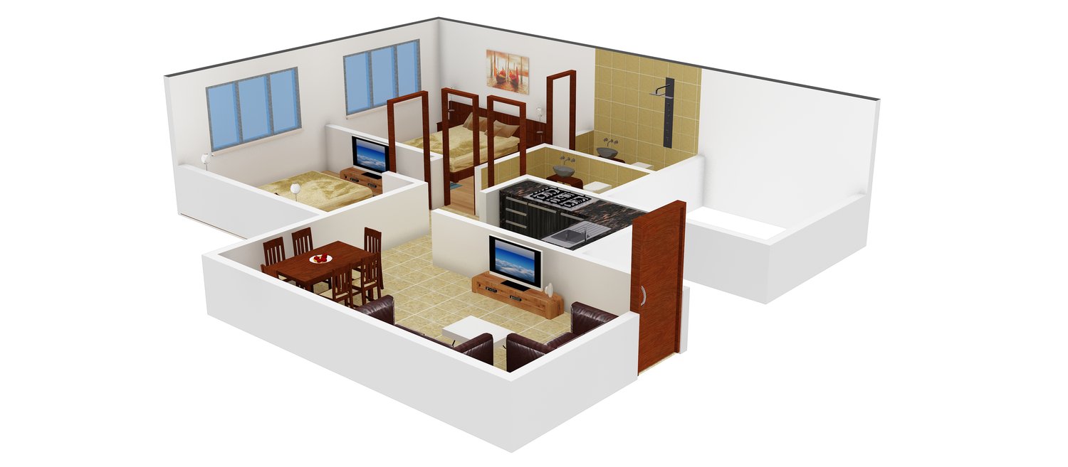 3DFloorPlan of Crown Satyam CHS Ltd