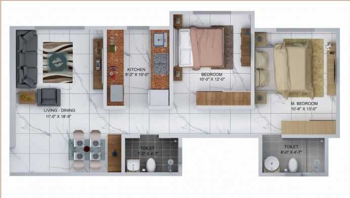 3DFloorPlan of Sheth Avante