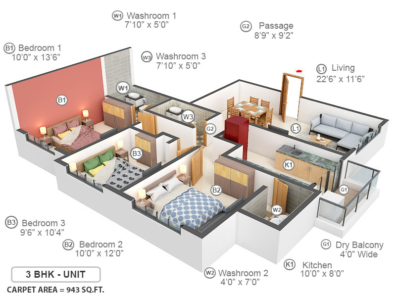 3DFloorPlan of UK Sangfroid