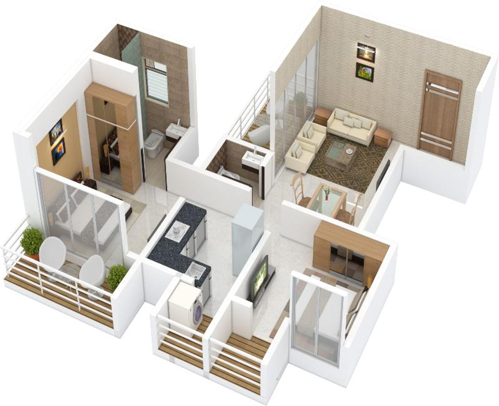3DFloorPlan of Somani Dream Home Phase 1