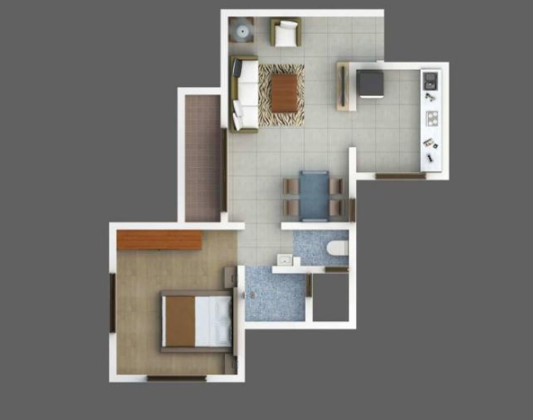 3DFloorPlan of Elite Green Acres B
