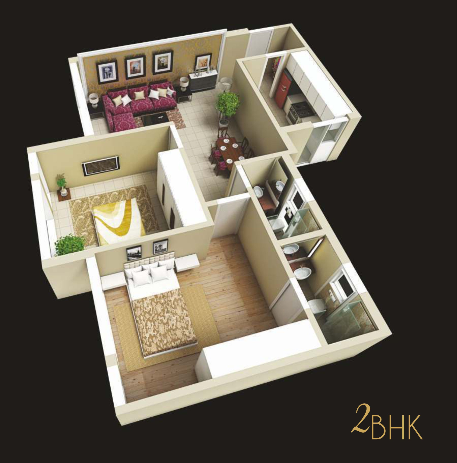 3DFloorPlan of Jyoti Sukriti