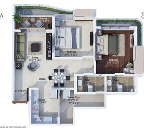 3DFloorPlan of Jagdale Amizra