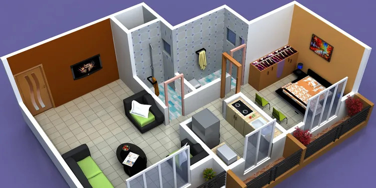 3DFloorPlan of Siddhivinayak Heights